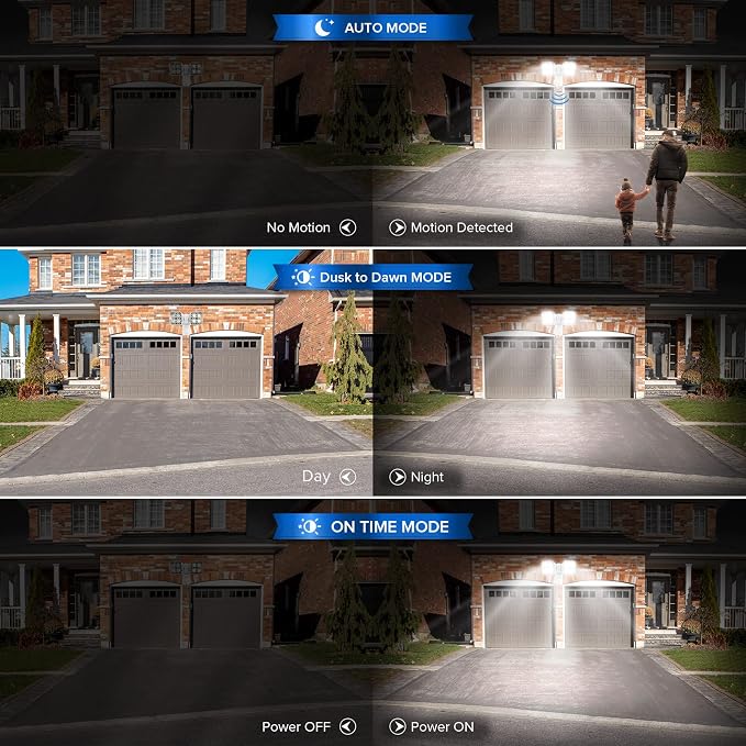 SANSI 7000LM Motion Sensor Outdoor Lights, Brightness LED Flood Lights Outdoor - Image 2
