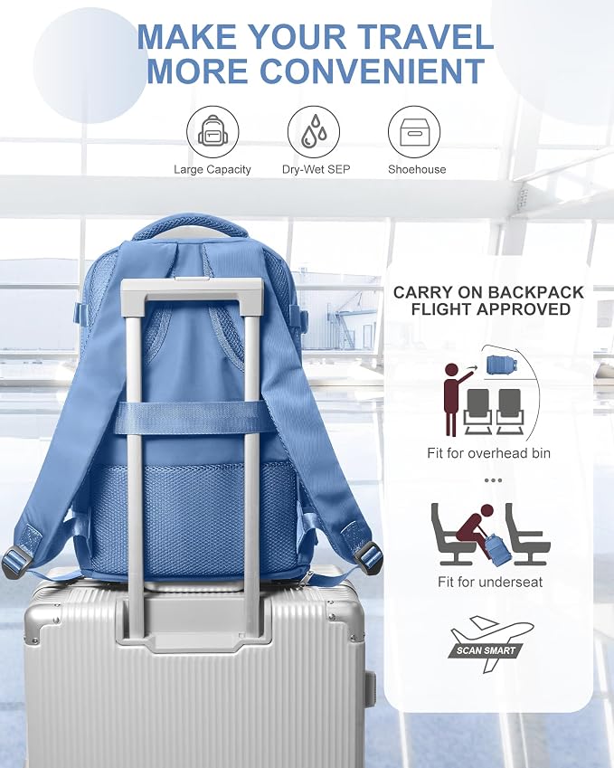 coowoz Travel Backpack for Women Man Carry On Backpack Mochila de Viaje - Image 5