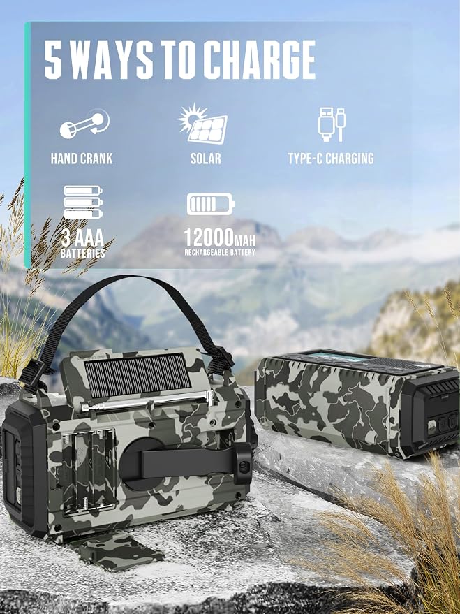 Hand Crank Solar Emergency Radio - Image 3