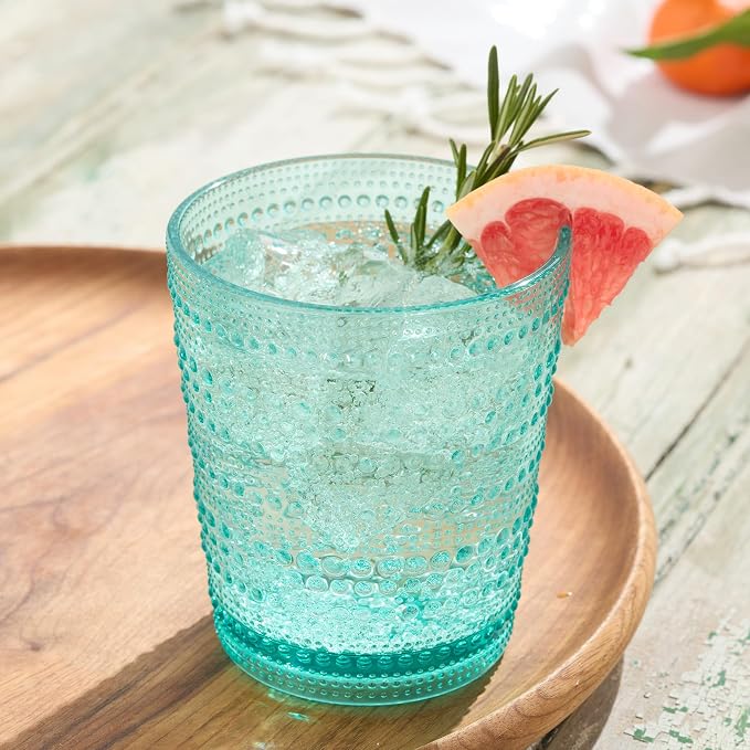 Santa Fe Teal Set of 6 Premium Acrylic DOF Glasses 16 oz – Unbreakable Drinkware - Image 5