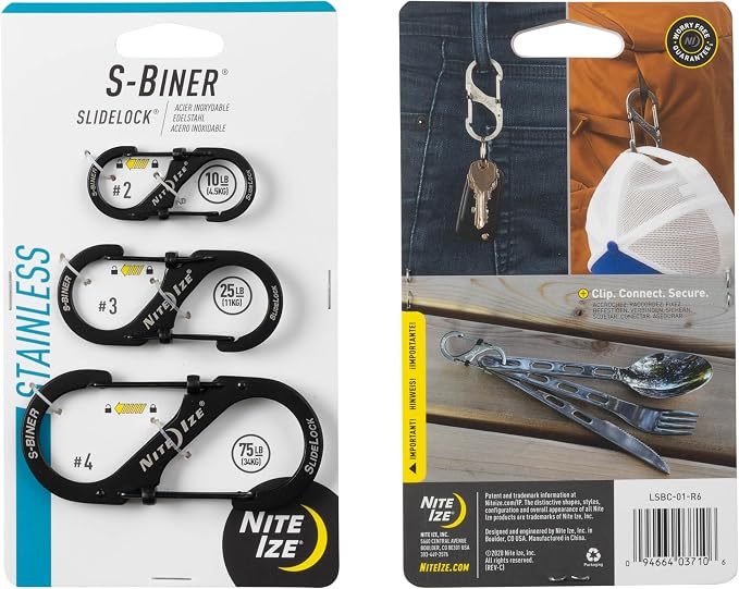 Nite Ize S-Biner SlideLock Stainless Steel Dual Locking Carabiner - Image 8