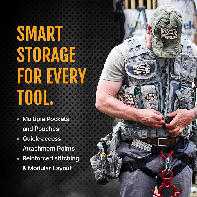 Spec Ops Tool Gear SF-18 Charlie 2.0 Tactical Tool Vest & Belt | Modular MOLLE - Image 7