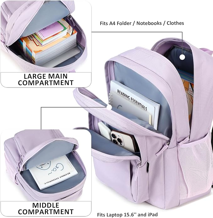 abshoo Classical Basic Travel Backpack - Image 2