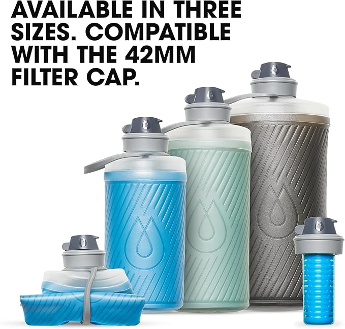 HydraPak Flux - Collapsible Backpacking Water Bottle - BPA Free, Ultra Light - Image 5