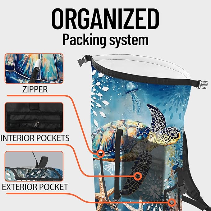Dry Bag Waterproof, 5L Roll Top Lightweight Dry Storage Floating and - Image 5