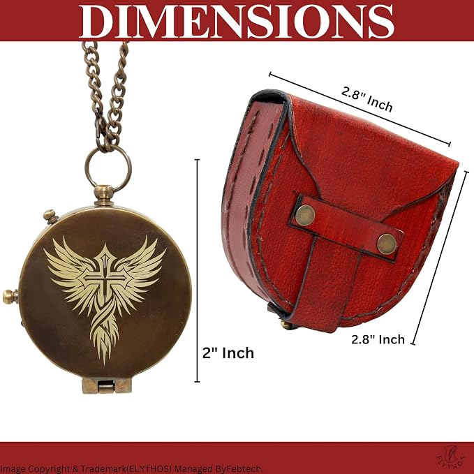 Handmade Brass Antique Compass - Image 3