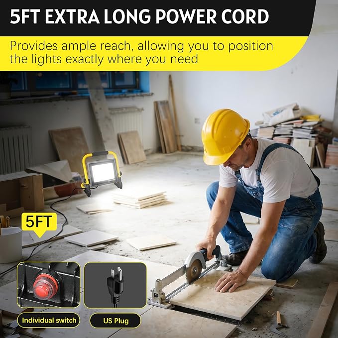10000LM LED Work Light: Portable Work Light - Image 8