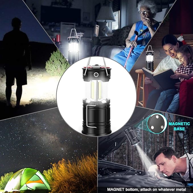 4 Pack Lantern Camping Essentials Lights, Led Flashlight - Image 5