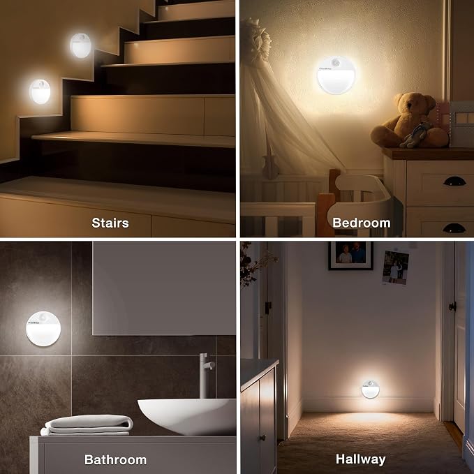 EverBrite Rechargeable Round Motion Sensor LED Night Light, Motion Activated - Image 8