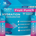 HydroMATE Electrolyte Powder Fruit Punch Hydration Packets Low Sugar 16 Count by HydroMATE