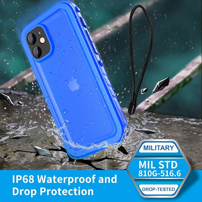 SPORTLINK for iPhone 12 Mini Waterproof Case, Full Body Shockproof Dustproof - Image 3