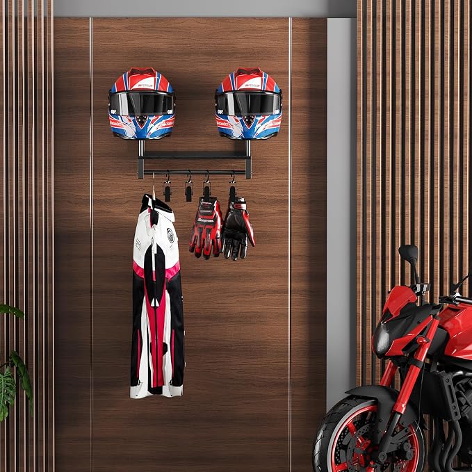 Motorcycle Helmet Holder Wall Mount, Helmet Rack - Image 7