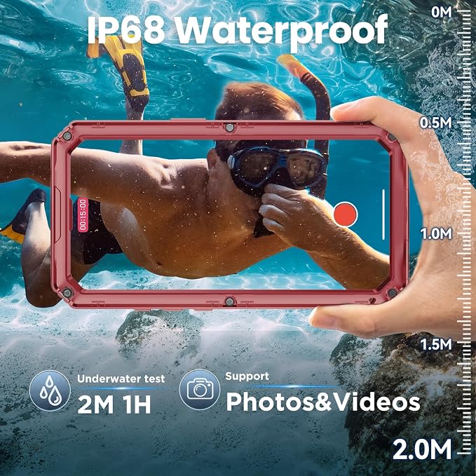Mitywah Waterproof Case for iPhone Air, Military Grade Rugged Metal Case - Image 3