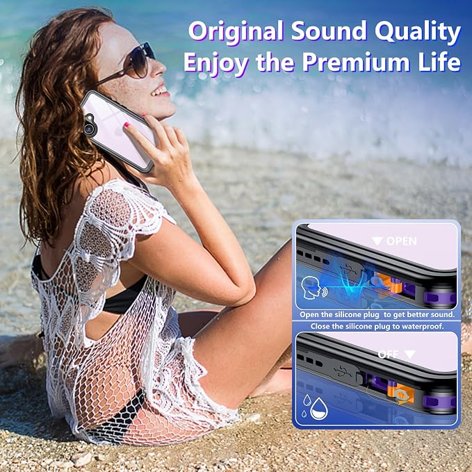 Temdan Compatible with iPhone 17 Case, Waterproof Built-in Screen & Camera - Image 6
