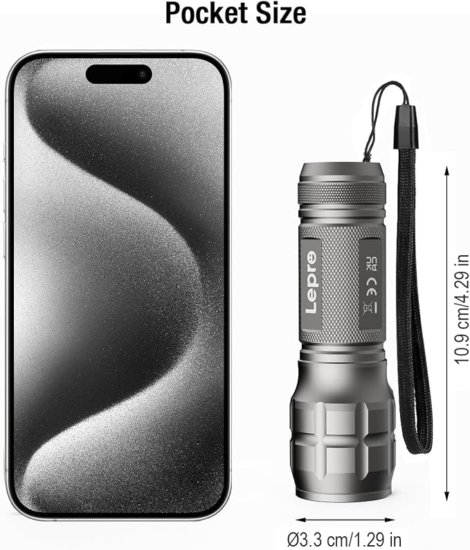 Lighting EVER LED Flashlights High Lumens, Small Flashlight, Waterproof - Image 3