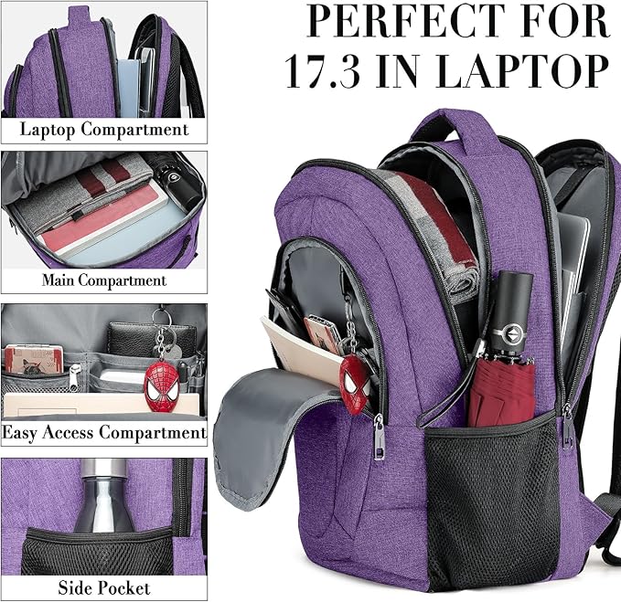 BIKROD Backpack for Women and Men, Extra Large School Backpacks for Teens - Image 2