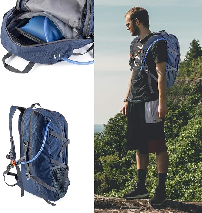 NODLAND Lightweight Backpack Travel 40L Foldable Water-Resistant Daypack - Image 5