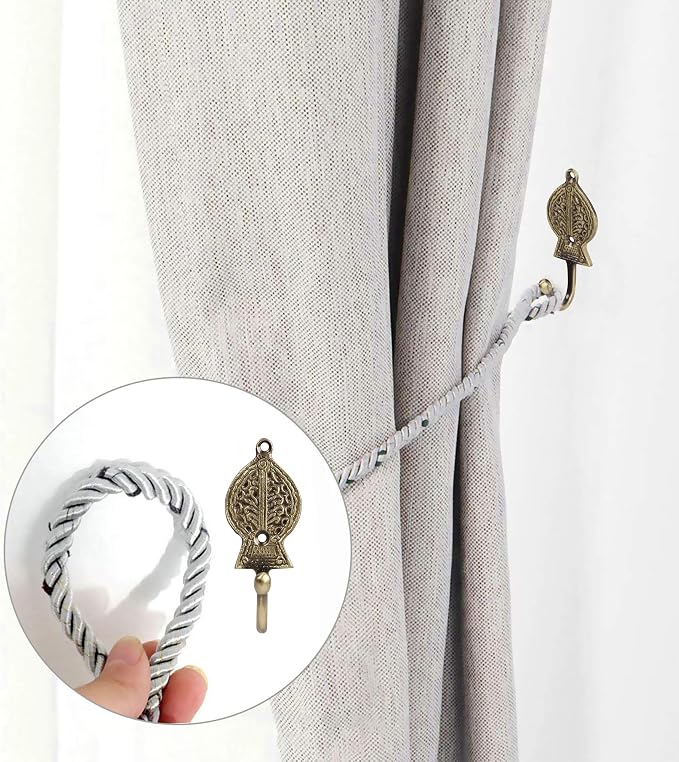 FAPBADRI Multipurpose Hooks, Used to Hang Clothes, Curtain Hold Backs, Colour - Image 4