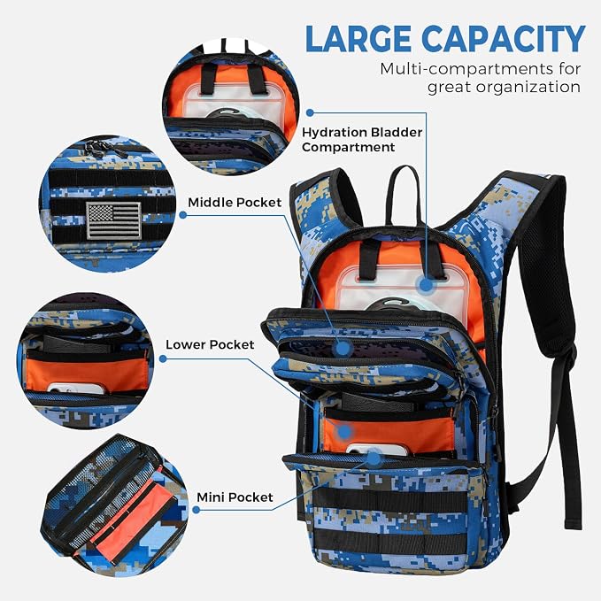 Koculemi Tactical Hydration Backpack - Image 4
