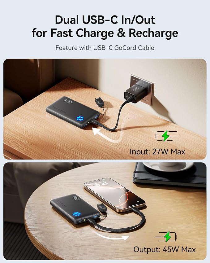 INIU Portable Charger, Ultra Slim 45W Fast Charging - Image 5