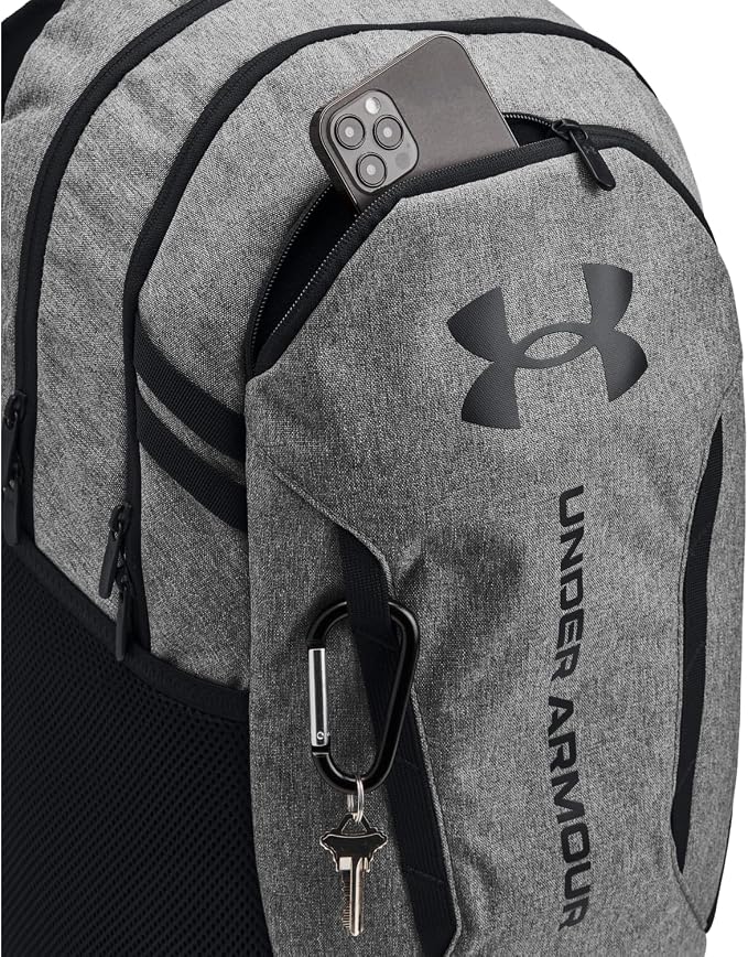 Under Armour Unisex-Adult Hustle 6.0 Backpack, Castlerock Full - Image 3