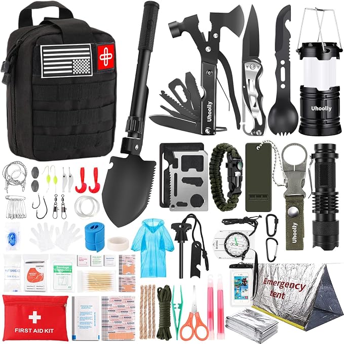 Survival Kit, Gifts for Men Women Teen Boys, Emergency Kit by Unknown