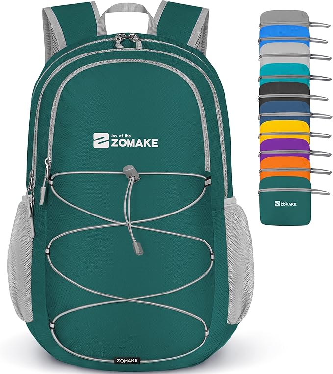 ZOMAKE Lightweight Packable Backpack 28L, Foldable Backpacks Water Resistant by ZOMAKE