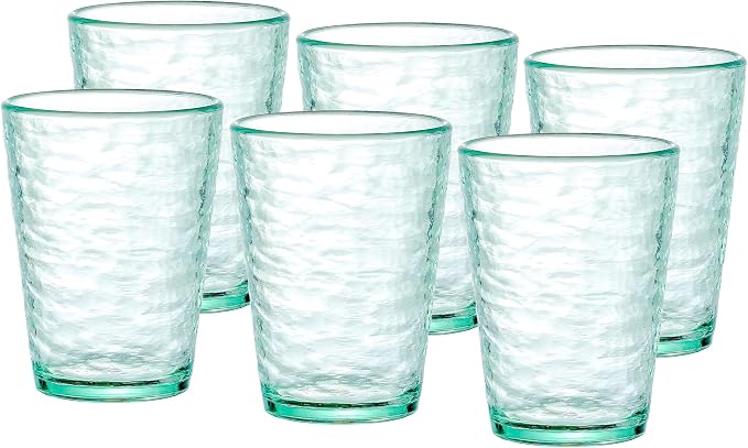 KLIFA- RIPPLE- 16 ounce, Acrylic Tumbler Drinking Glasses Cups, Stackable by KLIFAHome
