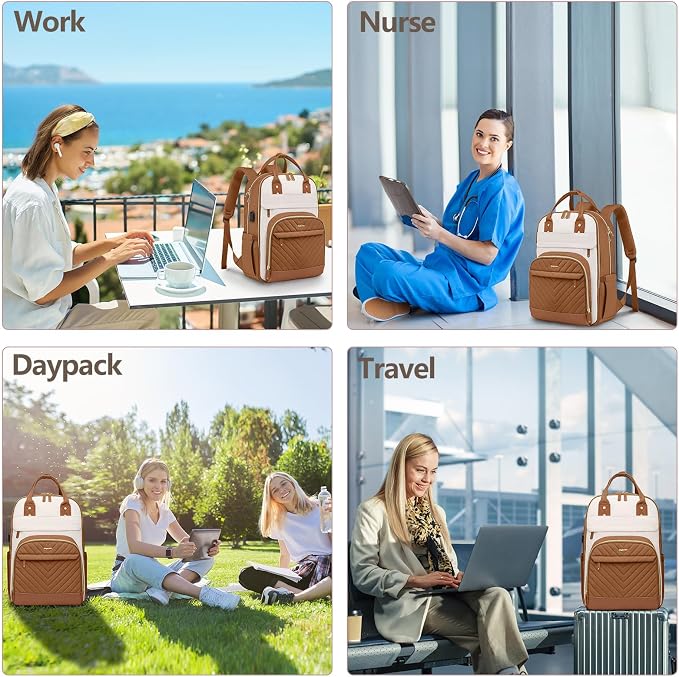Laptop Backpack for Women Work Bookbag: 15.6 Inch College Backpacks - Image 7