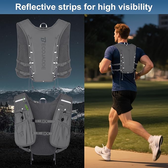 BECOJADDE Running Vest Hydration Backpack - Image 6
