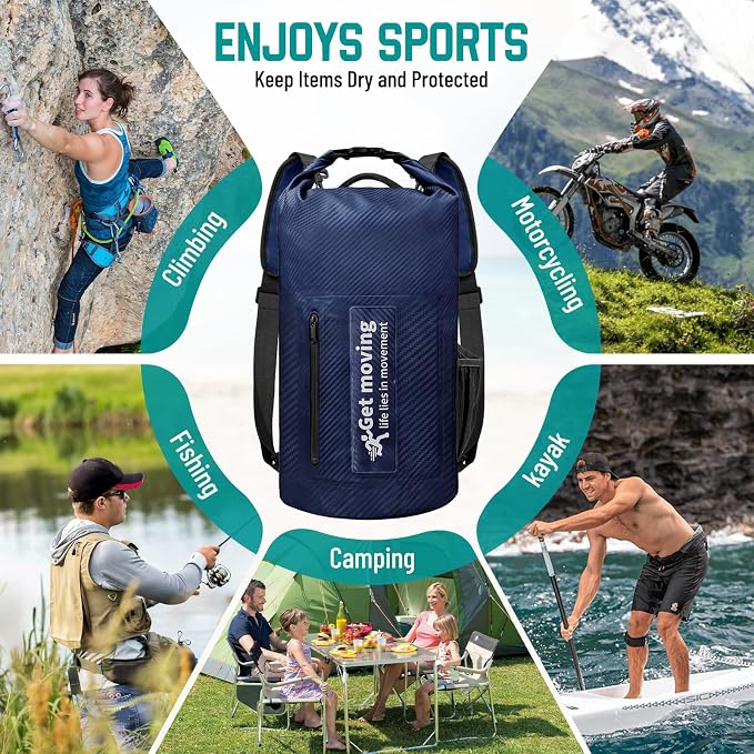 BKNOOU Dry Bag Waterproof Backpack - Image 9