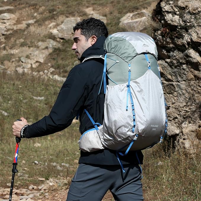 IX INOXTO 55L Internal Frame Waterproof Hiking Camping Backpack - Image 9