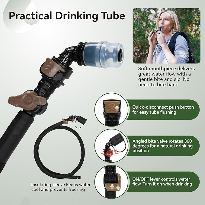 MARCHWAY 2L/2.5L/3L TPU Hydration Bladder, Ultra Durable Water Reservoir Bag - Image 4