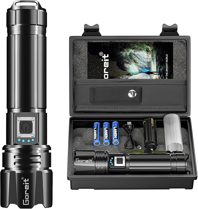 Goreit Super Bright LED Flashlight - 30W Output by Goreit