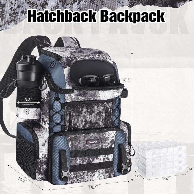 Piscifun Fishing Tackle Backpack - Image 2