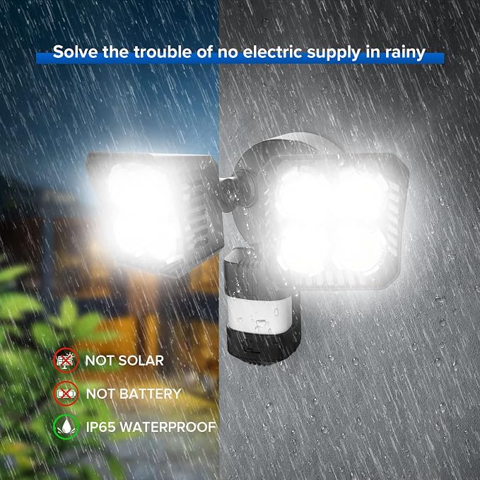 SANSI 7000LM Motion Sensor Outdoor Lights, Brightness LED Flood Lights Outdoor - Image 9
