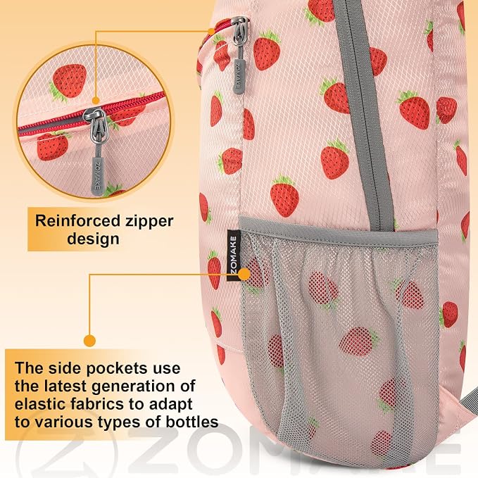 ZOMAKE Lightweight Packable Backpack, Foldable Backpacks Small Daypack - Image 7