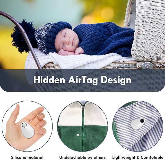for Airtag Holder for Kids Hidden 2 Pack GPS Tracker Case, Anti-Removal - Image 3