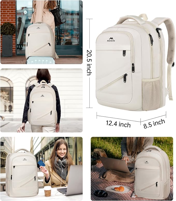 MATEIN Extra Large Backpack for Women, 18 Inch TSA College Backpack - Image 6