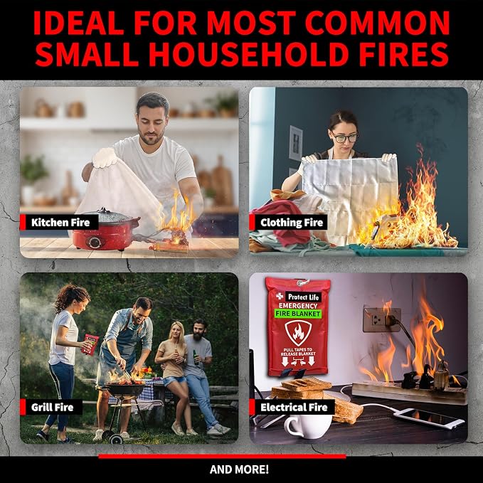 Protect Life Saving Emergency Fire Blankets 1 Pack - Image 6