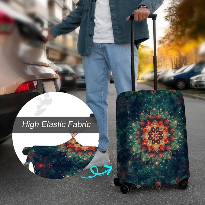 Luggage Cover Protector for 22-24 Inch Suitcases, TSA Approved Elastic Travel - Image 4