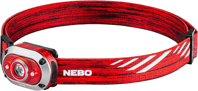 NEBO MYCRO 450 Rechargeable Headlamp | 450 Lumens, 6 Light Modes, Water by NEBO
