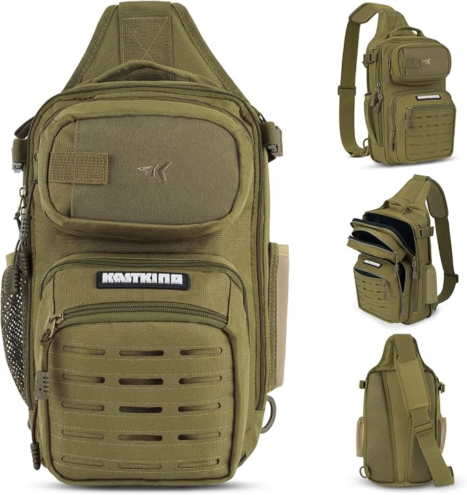 KastKing BlowBak Tactical Sling Tackle Bag-Lightweight Fishing Backpack Storge - Image 2