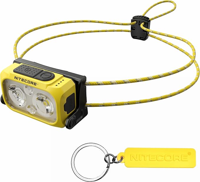Nitecore NU21 360 Lumen Ultra Lightweight Outdoor Headlamp Dual Beam USB-C by NITECORE