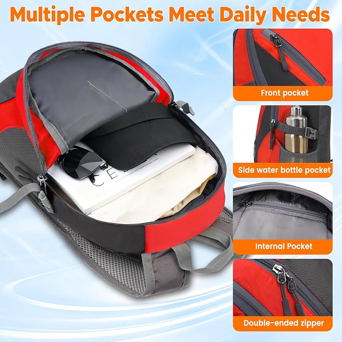 sunhiker Small Hiking Backpack Women Men 20L Lightweight Travel Backpack - Image 2