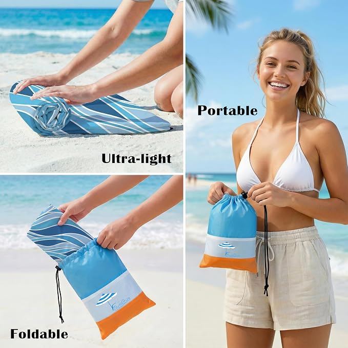 Famstar Beach Blanket Oversized Extra Large 78" X 81", Waterproof Sandproof - Image 7