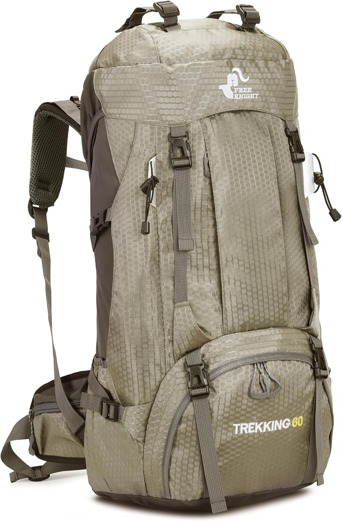 Bseash 60L Waterproof Hiking Camping Backpack by Bseash