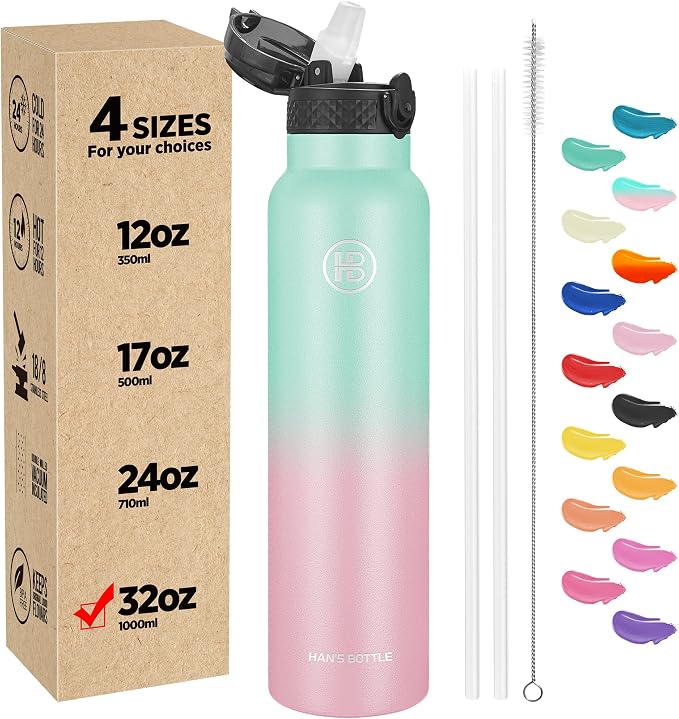 Han's Bottle Sports Water Bottle - 32 Oz by han%27s+bottle