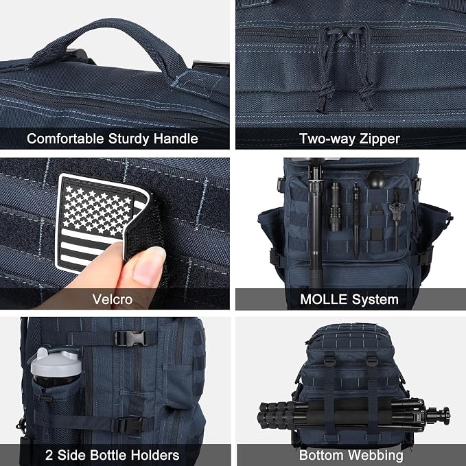 Military Tactical Backpack 50L Large Day Backpack - Image 5