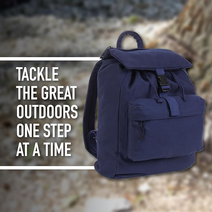 Rothco Canvas Daypack – Heavy-Duty Cotton Canvas Backpack - Image 6